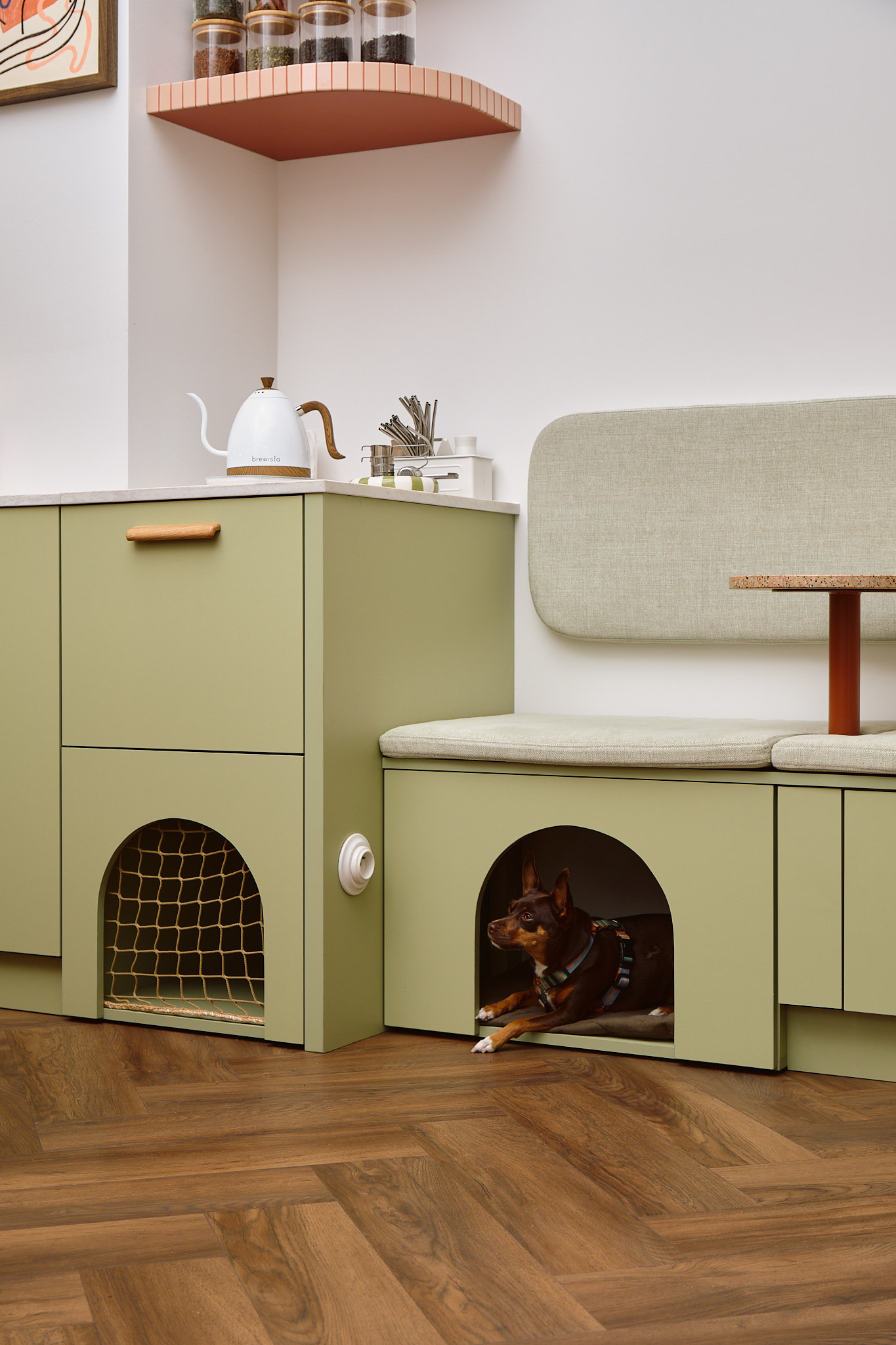 miejsce dla psa w kawiarni