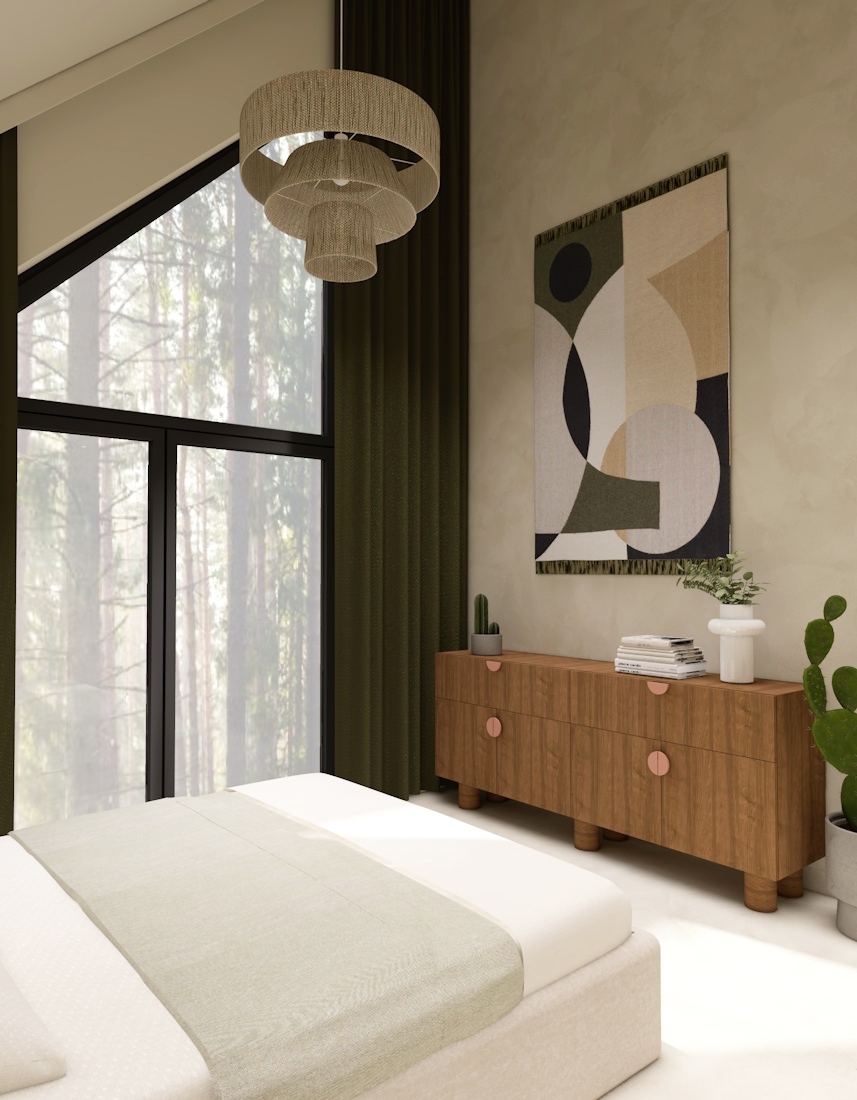 sypialnia w stylu boho